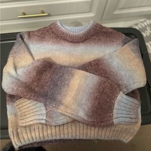 Garage Cropped Striped Sweater